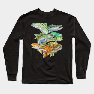 Saltwater Game Fish Long Sleeve T-Shirt